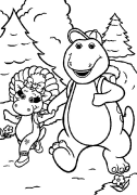 Barney Coloriage En Ligne